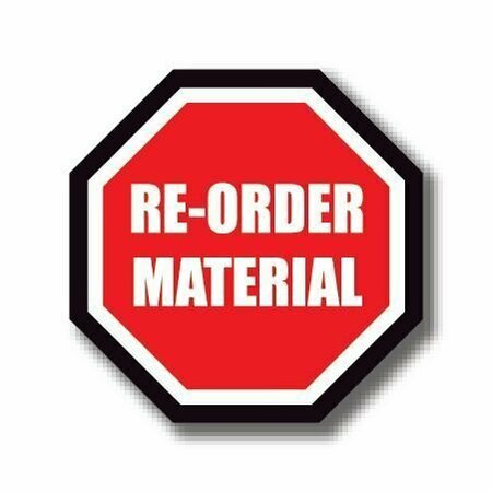 ERGOMAT 20in OCTAGON SIGNS - Re-Order Material DSV-SIGN 400 #0957 -UEN